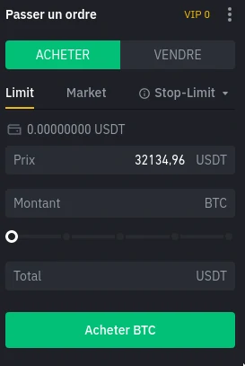 Binance buy