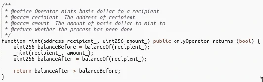 smart contract mint