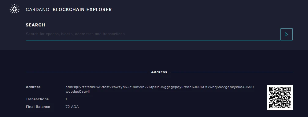 Explorateur Cardano