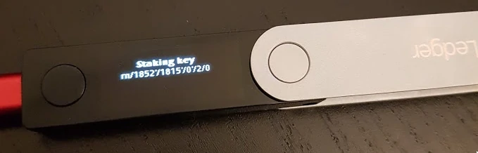 Ledger montre la clé d'enjeu